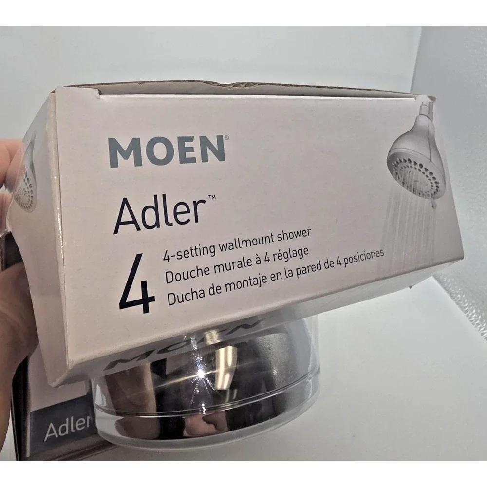 Moen Adler Shower Head 23026 Chrome 4 Setting 3 1/2